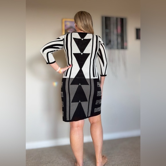 The Limited Black and Gray Long Sleeve Dress - Picture 5 of 13